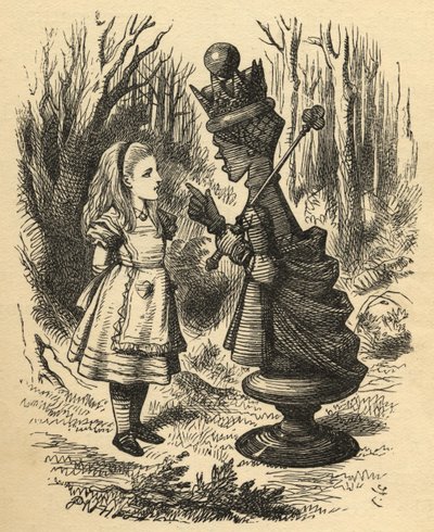 Alicia y la Reina Roja, ilustración de 